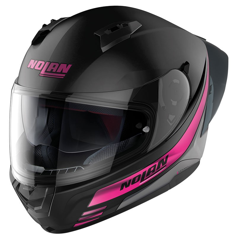 Nolan N60-6 Sport Outset Flat Black/Fuchsia 23